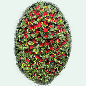 Венок из искусственных цветов